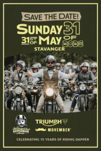 DISTINGUISHED GENTLEMANS RIDE 2026 – Stavanger