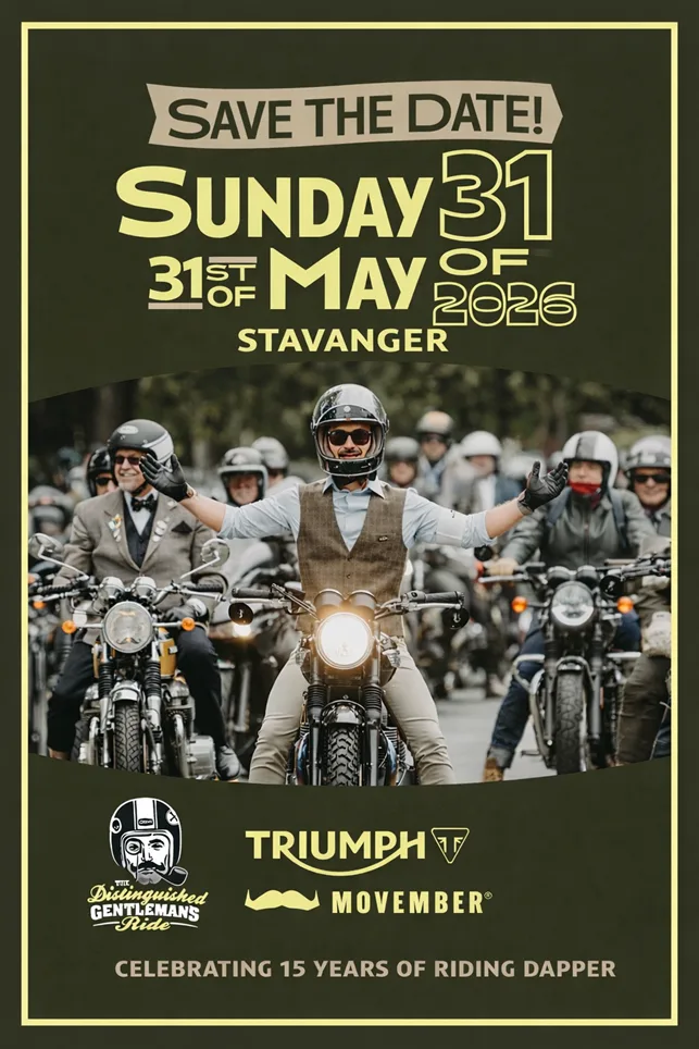 DISTINGUISHED GENTLEMANS RIDE 2026 – Stavanger