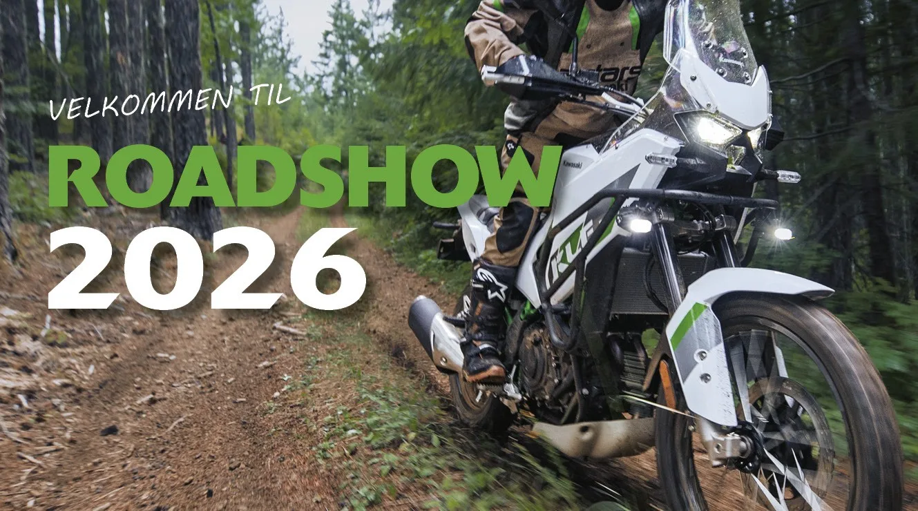Kawasaki inviterer til Roadshow 2026 – prøvekjør årets nyheter!